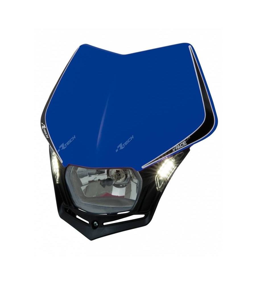 Plaque phare RACETECH V-Face Led bleu