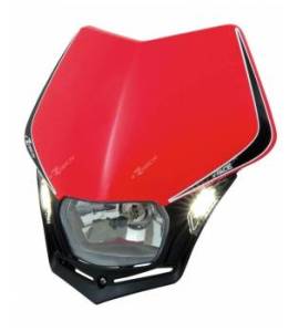 Plaque phare RACETECH V-Face Led rouge