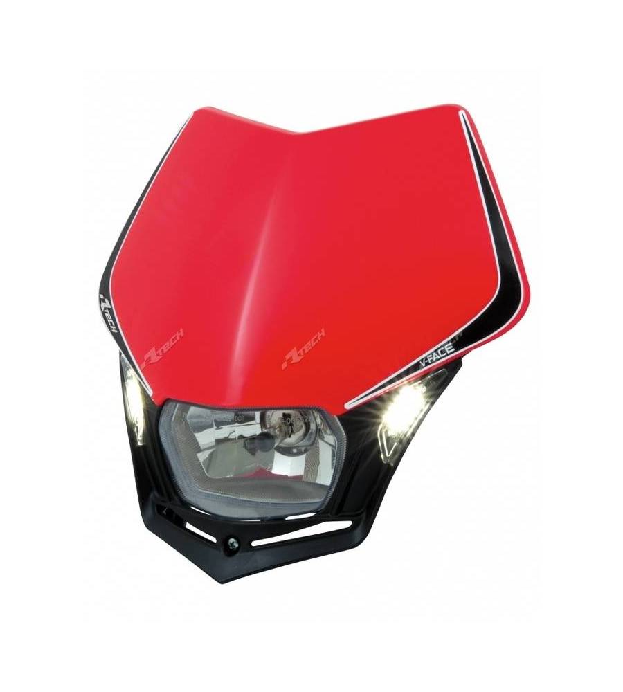 Plaque phare RACETECH V-Face Led rouge Plaque phare RACETECH V-Face Led rouge