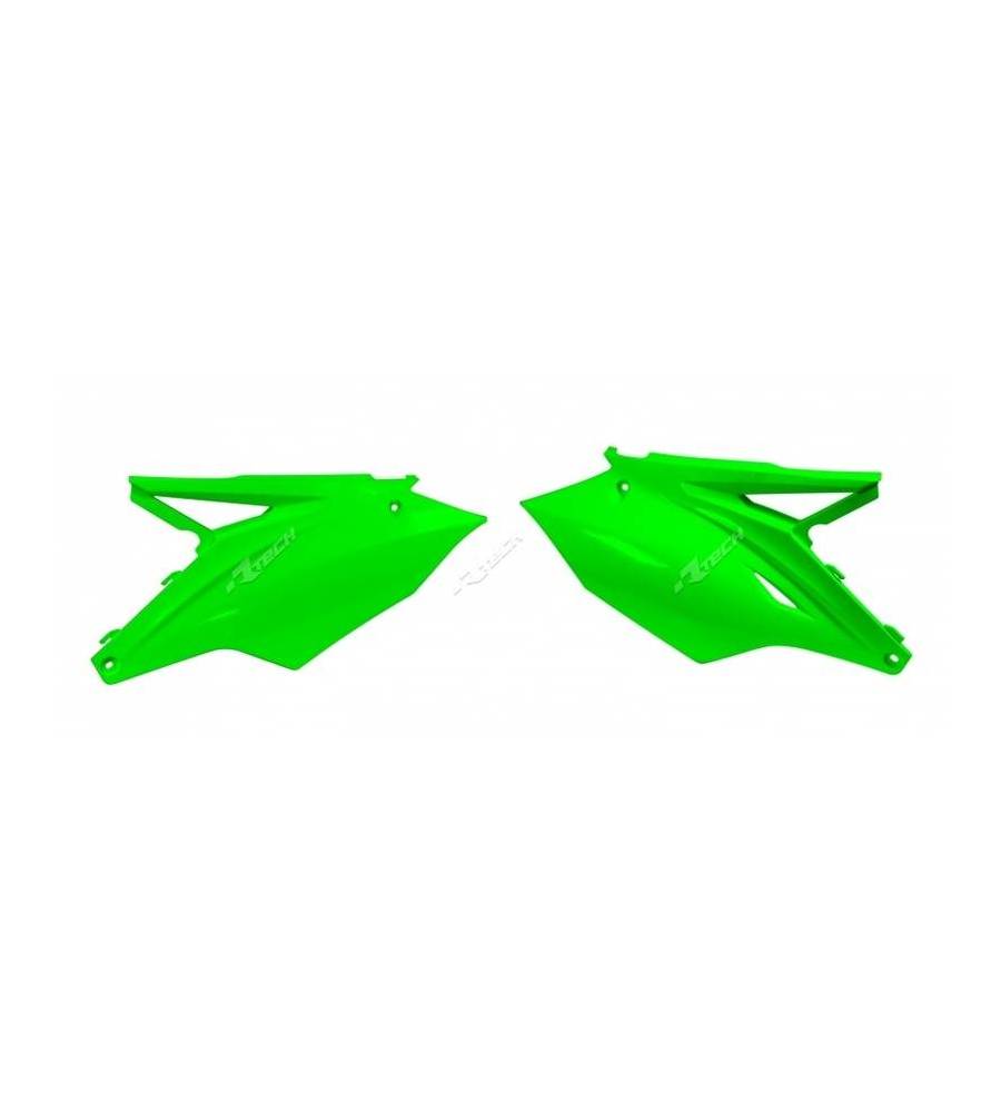 Plaques latérales RACETECH vert fluo USA