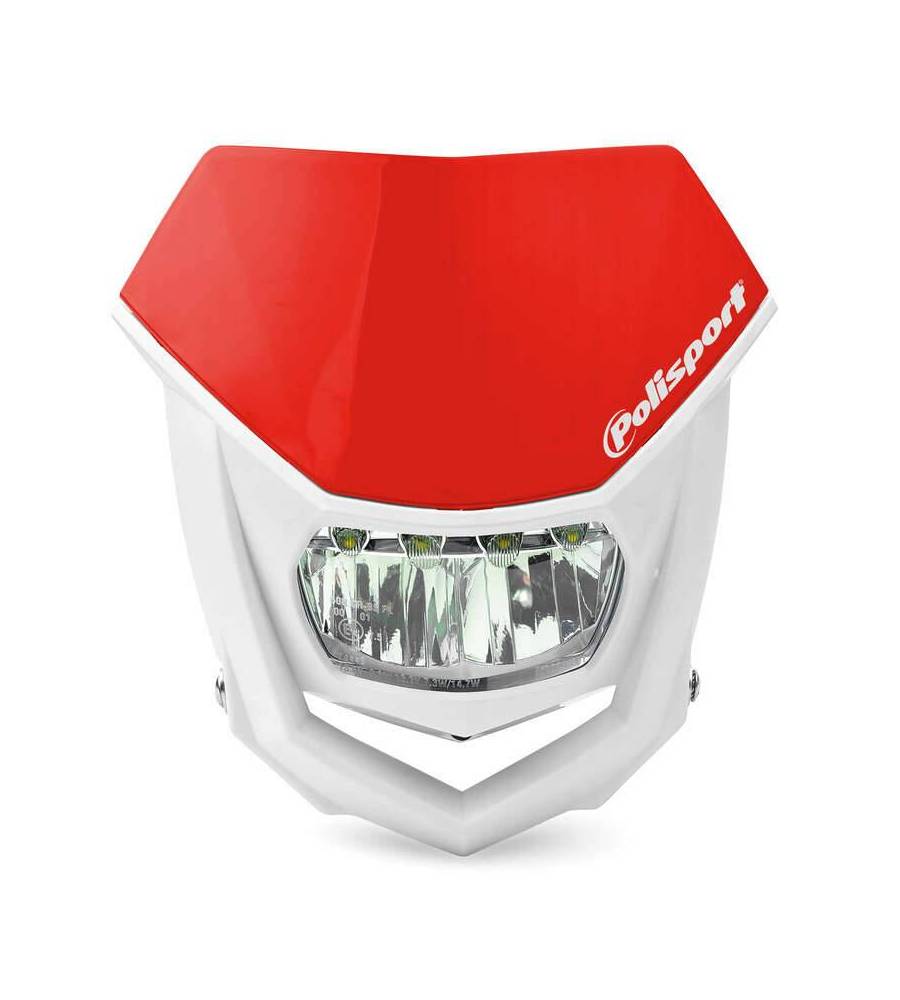 Plaque phare POLISPORT Halo LED rouge/blanc