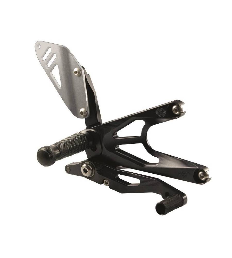 AVDB-MOTO Commandes Reculées Multi-Positions Or Pour Yamaha YZF-R1 RN19 2007-2008 – Platines Racing Aluminium CNC