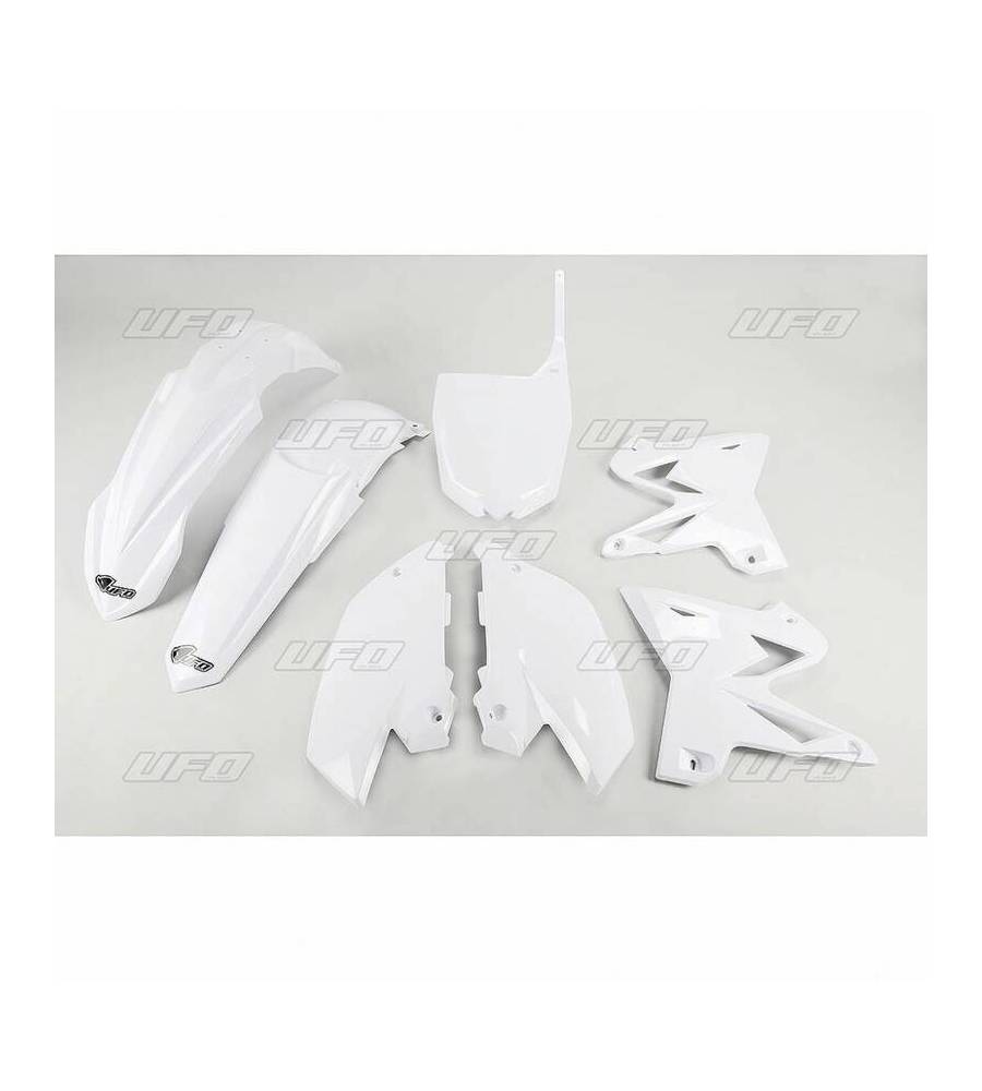 Kit plastique UFO réplica 4T restylé blanc Yamaha YZ125/250 Kit plastique UFO réplica 4T restylé blanc Yamaha YZ125/250