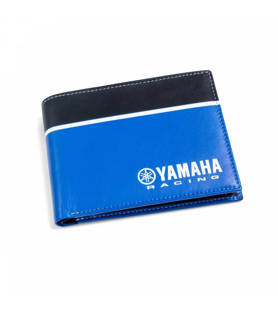 Genuine YAMAHA 2021 Racing Noir & Bleu Portefeuille cuir 