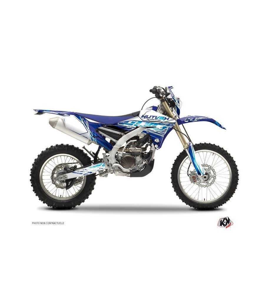 Kit Déco Moto Cross Eraser Yamaha 250 WRF Bleu 2000-2016