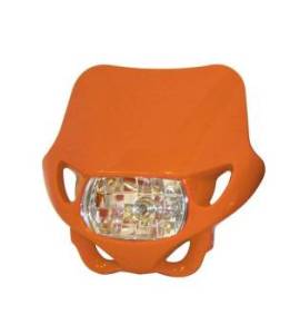 Plaque phare BIHR Enduro orange 12V/35W