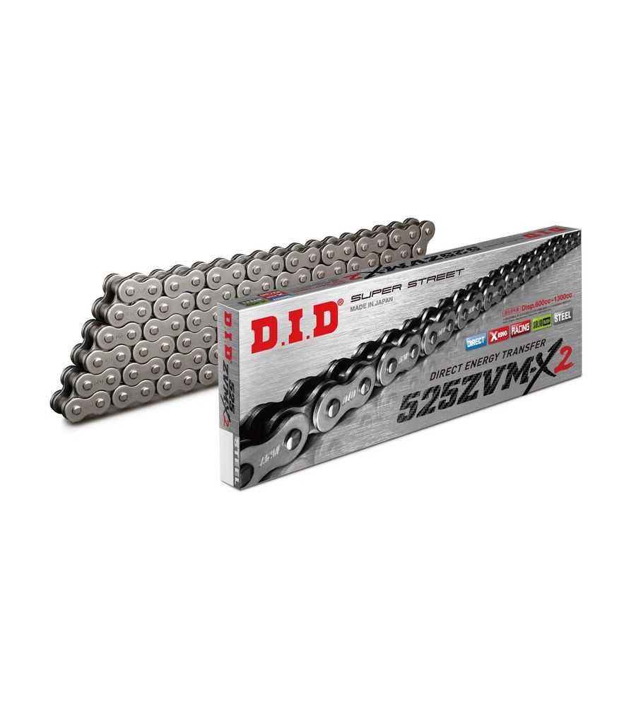 Chaîne de transmission D.I.D 530ZVM-X2 X-Ring 530 Chaîne de transmission D.I.D 530ZVM-X2 X-Ring 530