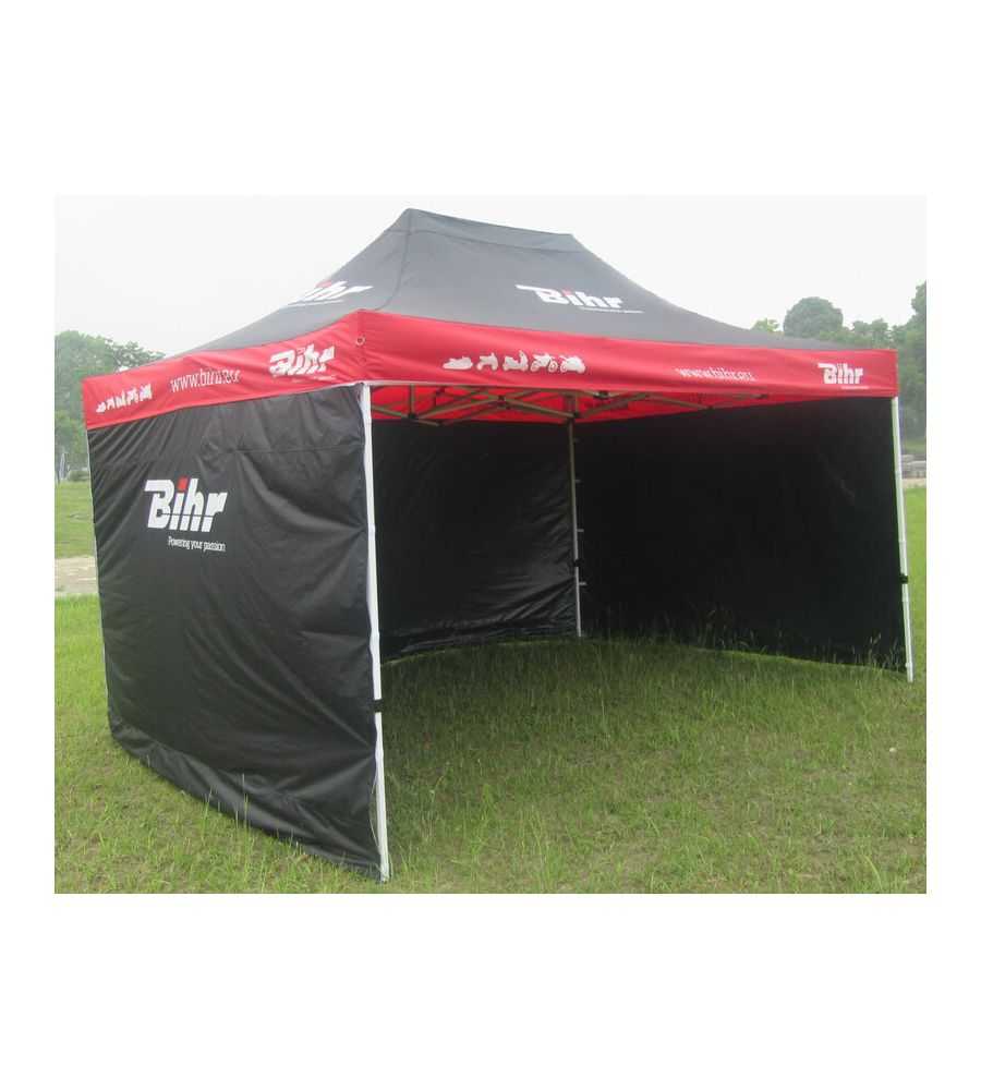 Tonnelle Moto BIHR Home Track 4,5x3m avec 3 cloisons amovibles Tonnelle Moto BIHR Home Track 4,5x3m avec 3 cloisons amovibles