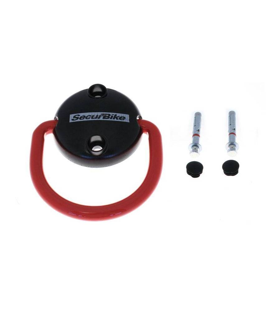 Anneau de fixation SECURBIKE mur ou sol 2 vis de sécurité fournies Anneau de fixation SECURBIKE mur ou sol 2 vis de sécurité fournies