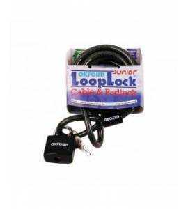 Antivol câble OXFORD Looplock 2m x 15mm fumé