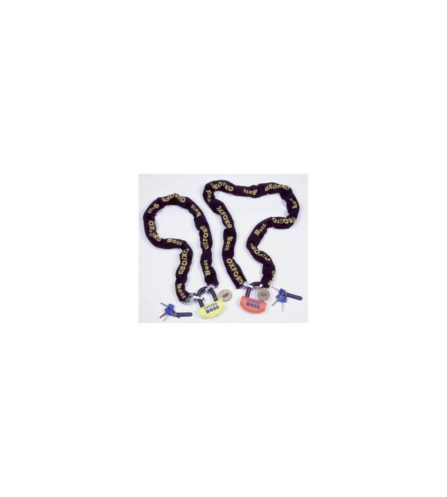 Antivol chaîne OXFORD 16mm Big Boss + 1.5m x 12mm