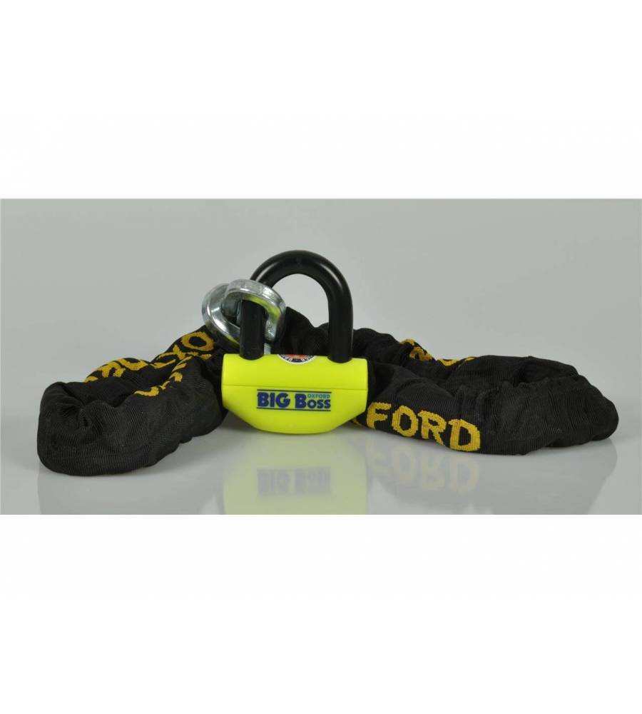 Antivol chaîne OXFORD 16mm Big Boss + 2m x 12mm