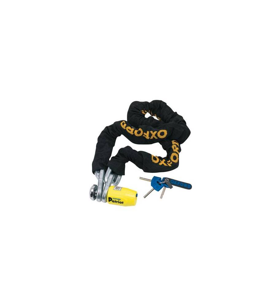 Antivol chaîne OXFORD Patriot 2.0m x 12mm Antivol chaîne OXFORD Patriot 2.0m x 12mm