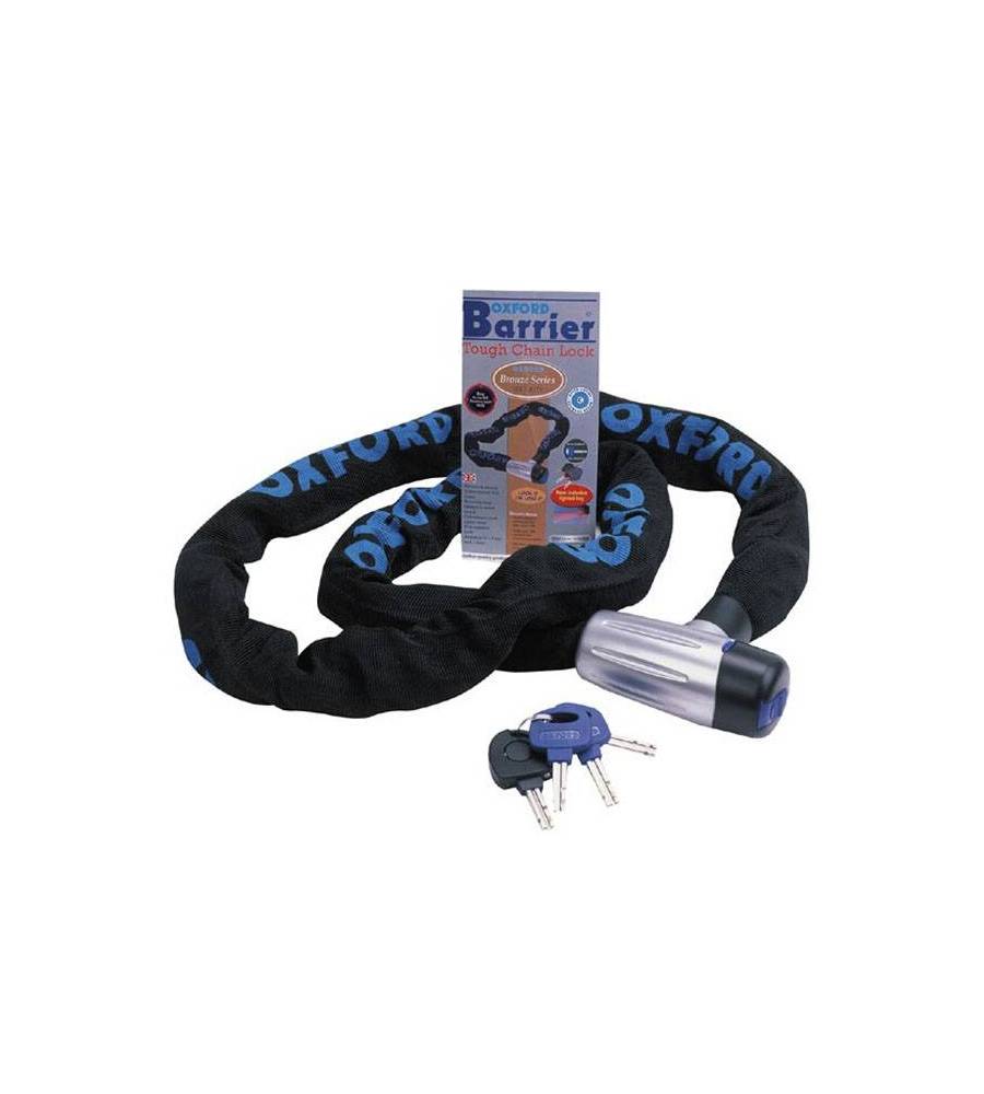 Antivol chaîne OXFORD Barrier 1.5m x 10mm