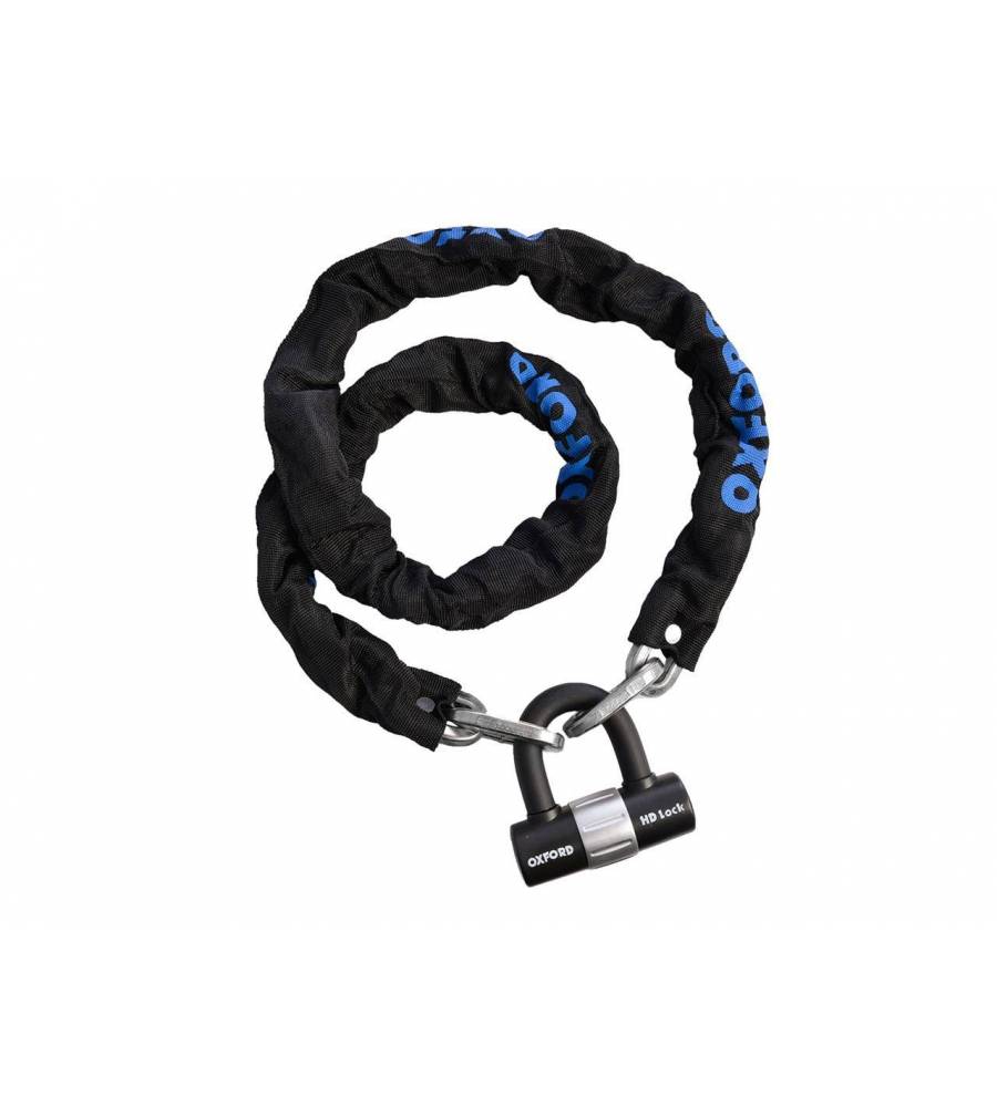 Antivol chaîne OXFORD HD 1,5m x 9,5mm Antivol chaîne OXFORD HD 1,5m x 9,5mm