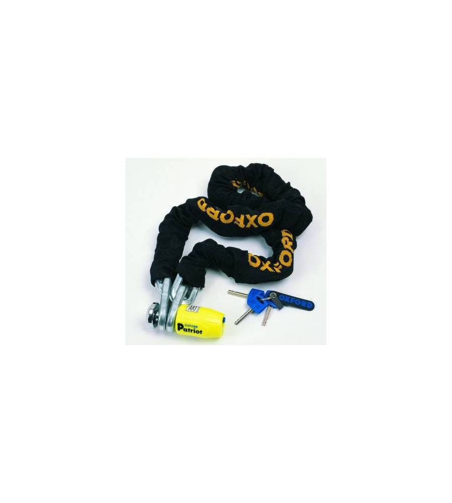 Antivol chaîne OXFORD Patriot 1.5m x 12mm Antivol chaîne OXFORD Patriot 1.5m x 12mm
