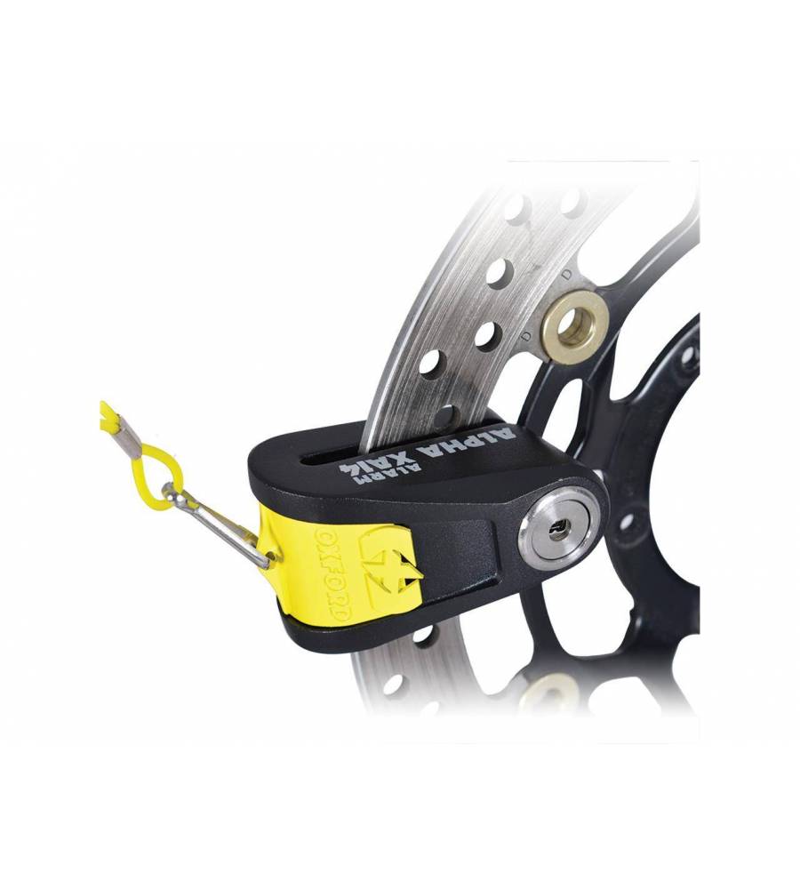 Bloque disque alarme OXFORD Alpha XA14 Ø14mm jaune