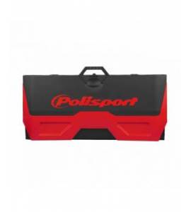 Tapis environnemental avec bac récupérateur pliable POLISPORT rouge/noir