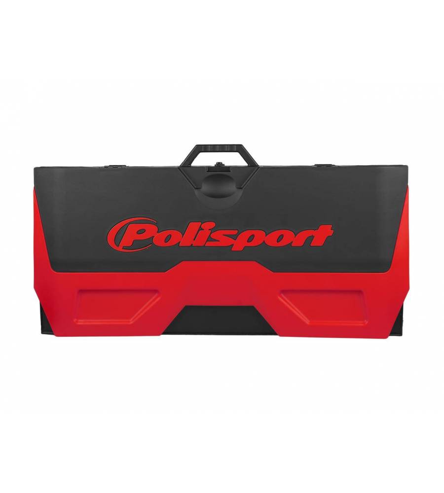 Tapis environnemental avec bac récupérateur pliable POLISPORT rouge/noir Tapis environnemental avec bac récupérateur pliable POLISPORT rouge/noir