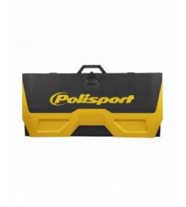 Tapis environnemental avec bac récupérateur pliable POLISPORT jaune/noir
