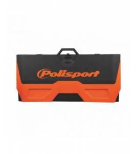 Tapis environnemental avec bac récupérateur pliable POLISPORT orange/noir