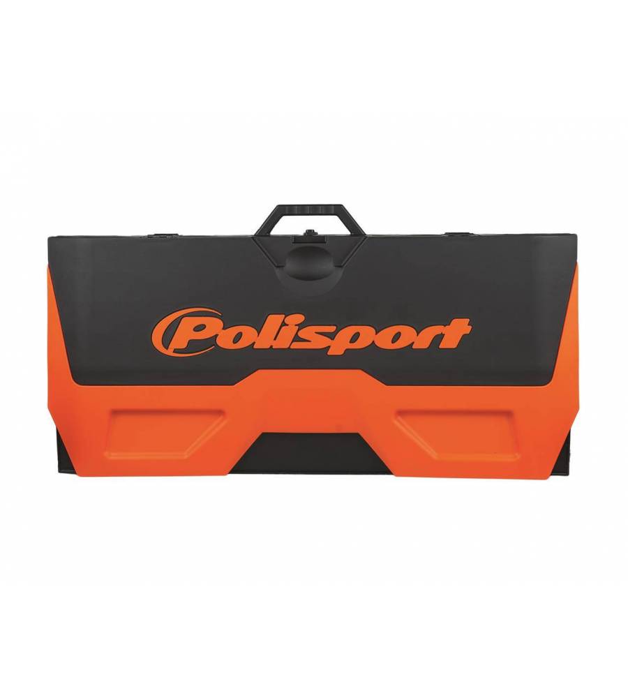 Tapis environnemental avec bac récupérateur pliable POLISPORT orange/noir Tapis environnemental avec bac récupérateur pliable POLISPORT orange/noir