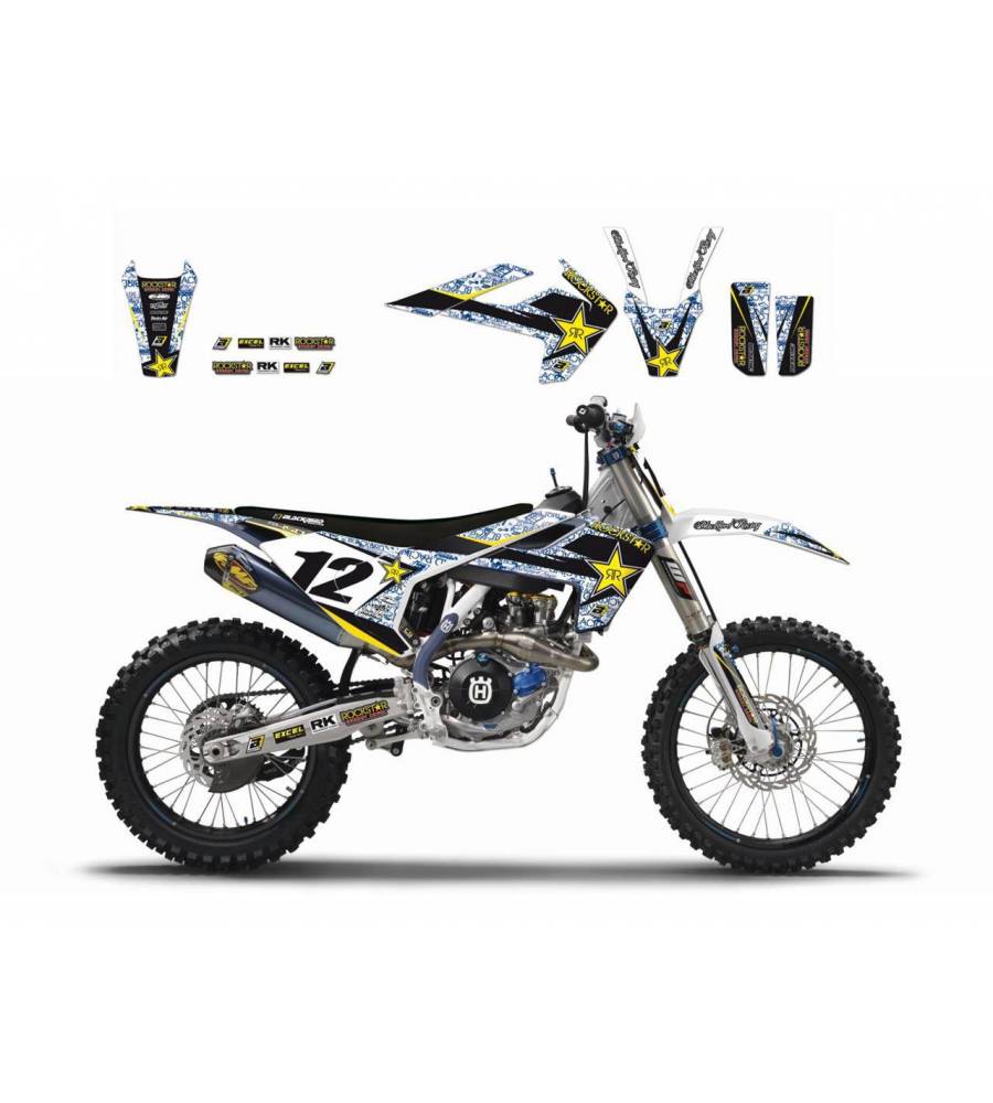 Kit Adesivi Grafiche Per Husqvarna - Design Dream Graphic 4, Per Moto Cross/enduro, Protezione Carene, Facili Da Applicare
