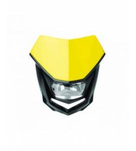 Plaque phare POLISPORT Halo jaune/noir