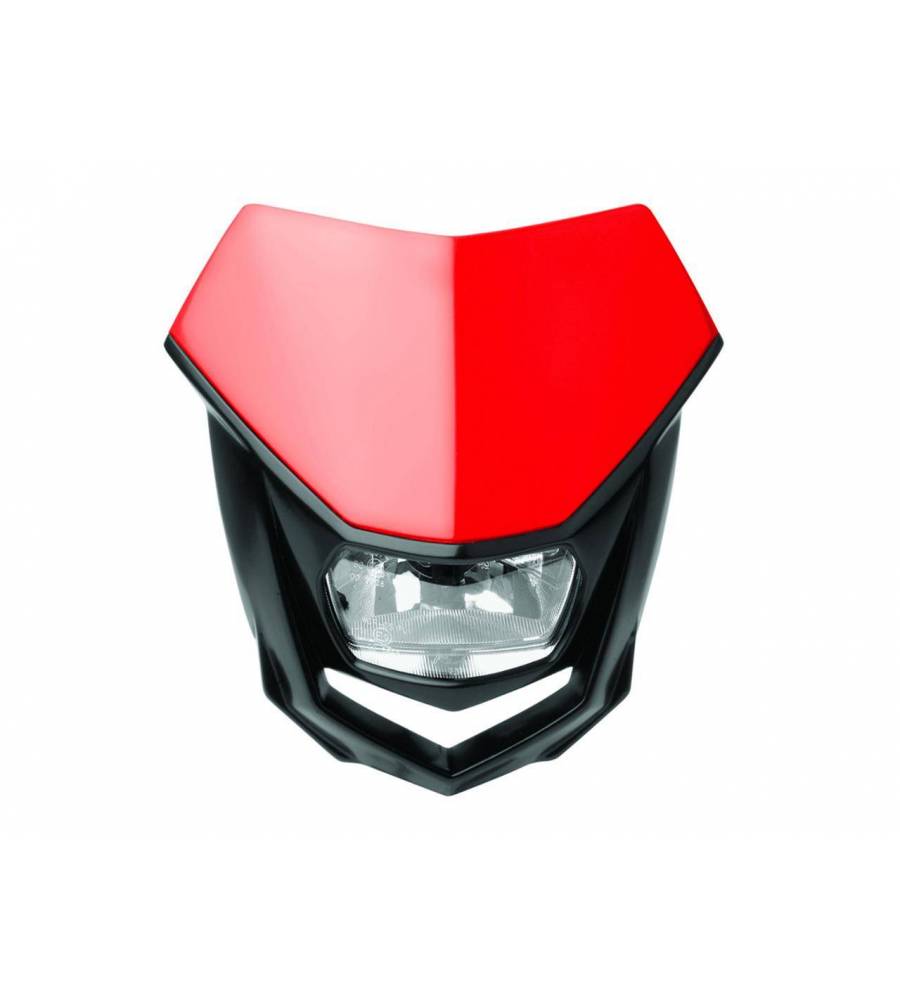 Plaque phare POLISPORT Halo rouge/noir