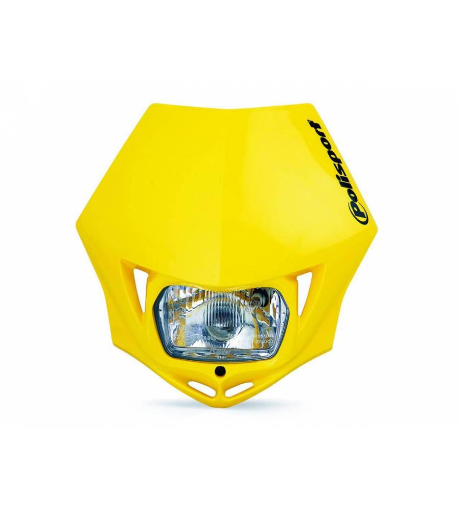 Plaque phare POLISPORT MMX jaune Plaque phare POLISPORT MMX jaune