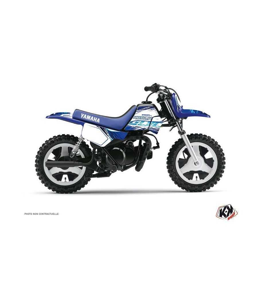 Kit Déco Moto Cross Eraser Yamaha PW 50 Bleu
