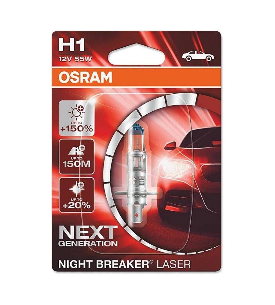 Ampoule OSRAM Night Breaker Laser H1 12V 55W - x1