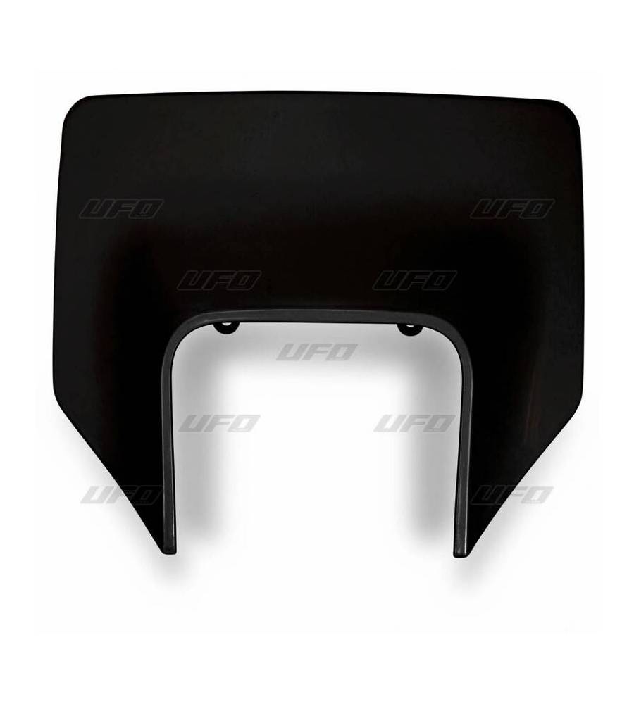 Plaque numéro frontale UFO Husqvarna noir