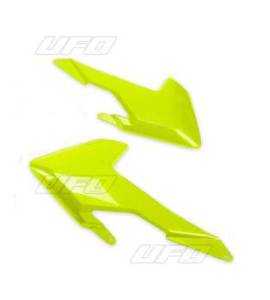 Ouïes de radiateur UFO jaune fluo Husqvarna TC-FC
