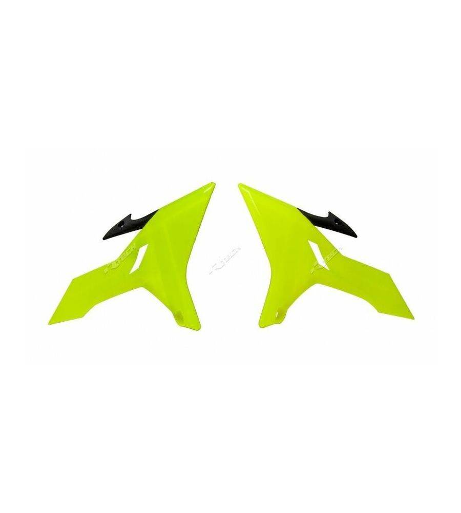 Ouïes de radiateur RACETECH Revolution jaune fluo Yamaha