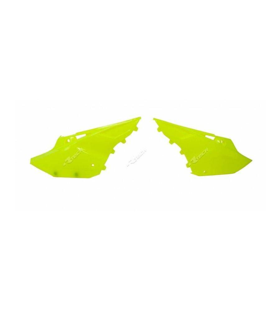 Plaques latérales RACETECH Revolution jaune fluo