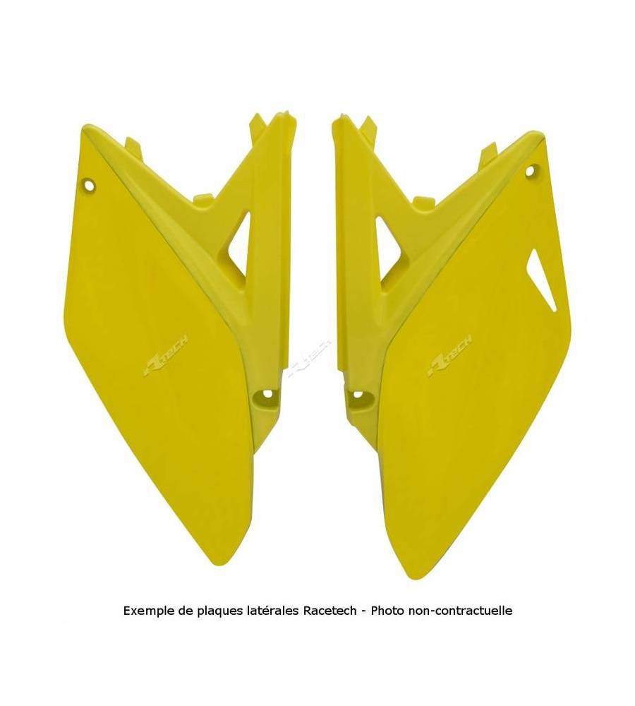 Plaques latérales RACETECH couleur origine 2014 jaune/noir Plaques latérales RACETECH couleur origine 2014 jaune/noir