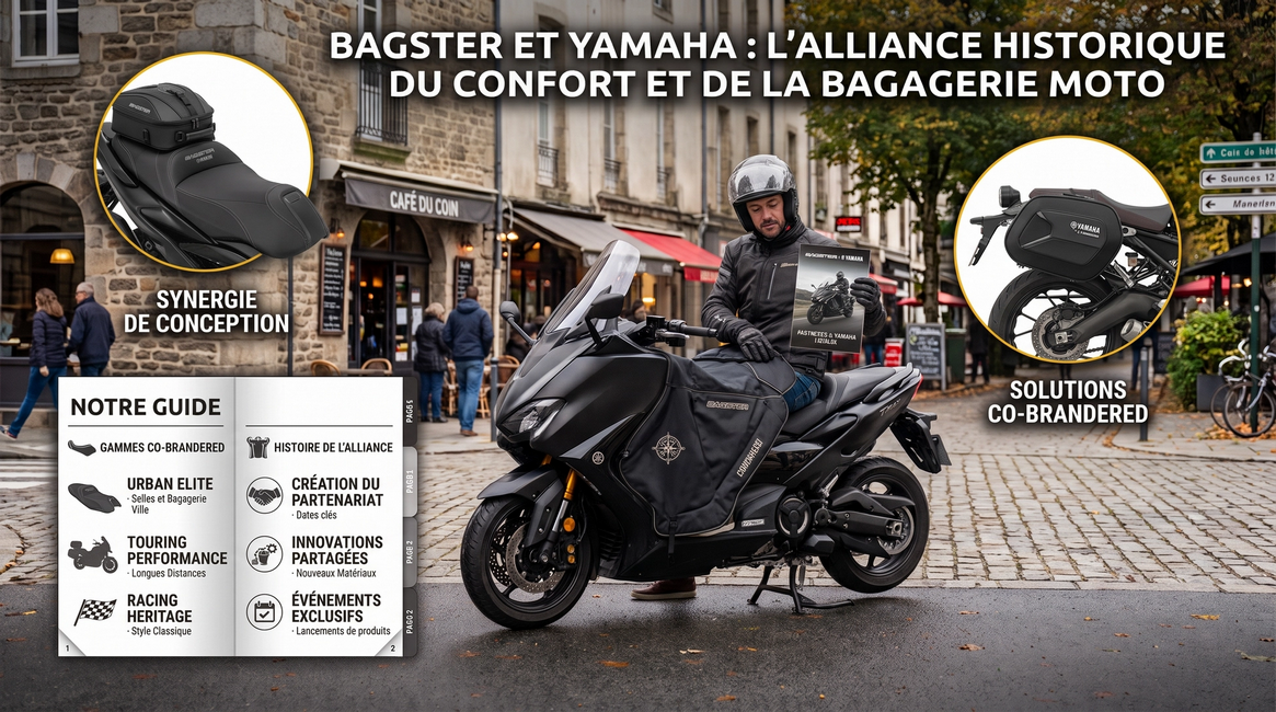 Bagster et Yamaha : L'alliance historique du confort et de la bagagerie moto