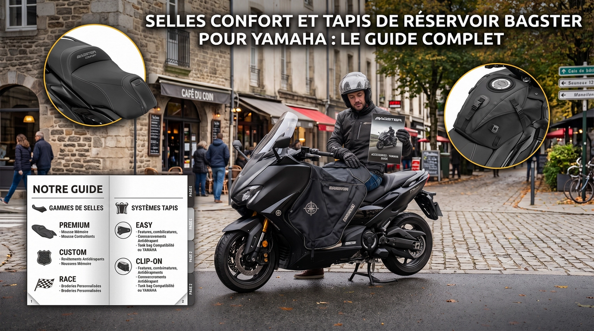 Selles confort et tapis de réservoir Bagster pour Yamaha : Le guide complet